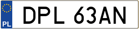Trailer License Plate